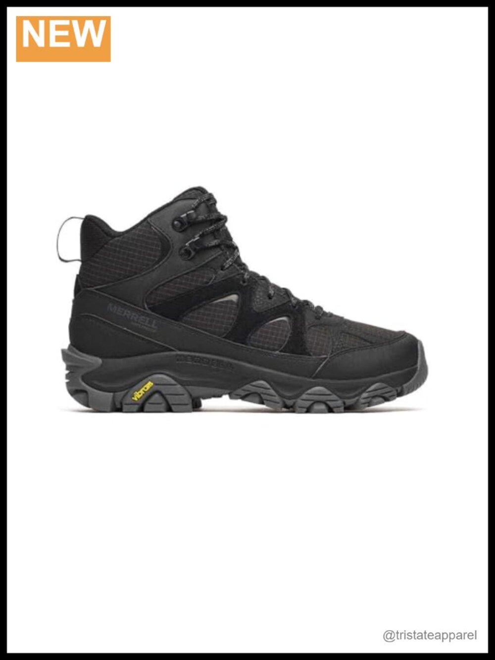 Waterproof Suede Leather Lace-Up Mid Snow Boots with Vibram Arctic Grip Outsole